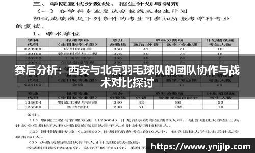 赛后分析：西安与北京羽毛球队的团队协作与战术对比探讨
